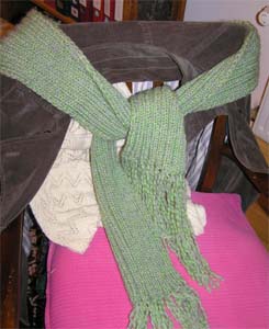 hellgrüner Schal