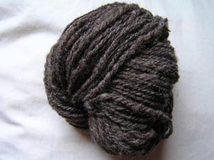dunkelbraune Wolle
